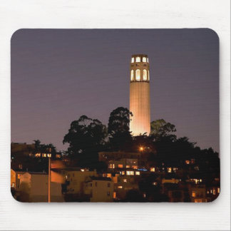 Coit Tower at Night Mouse Pad