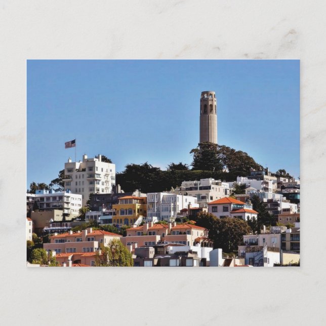Coit Tower On Telegraph Hill In San Francisco Take Postcard (Front)