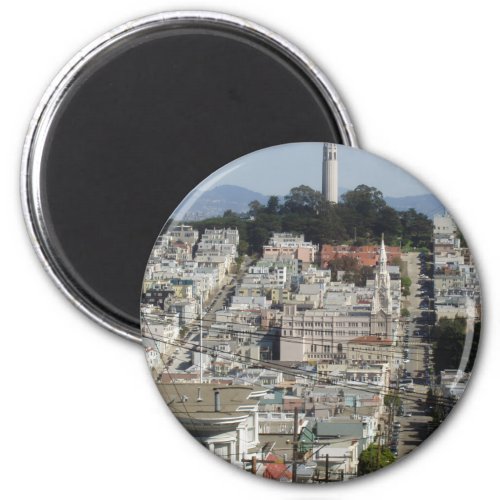 Coit Tower Scenic Picture Magnet