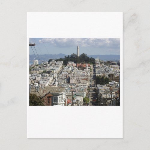 Coit Tower Scenic Picture Postcard