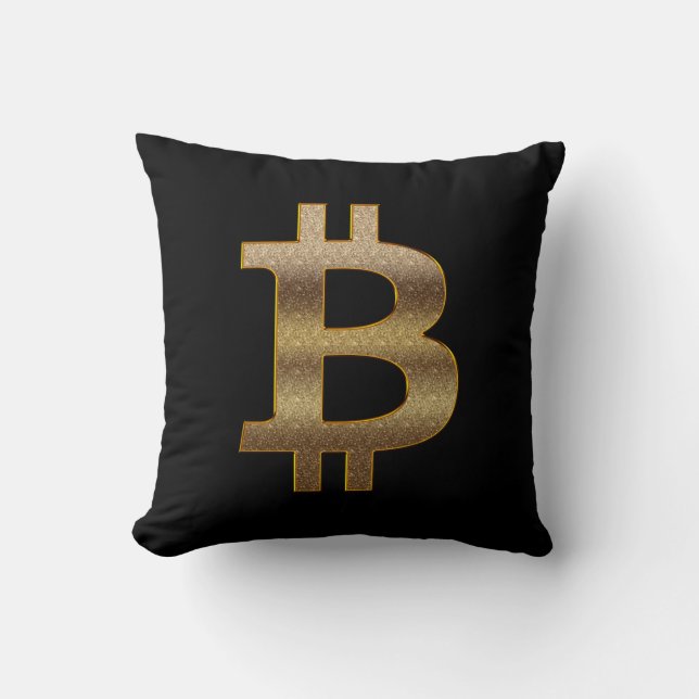 cojín bitcoin throw pillow (Front)