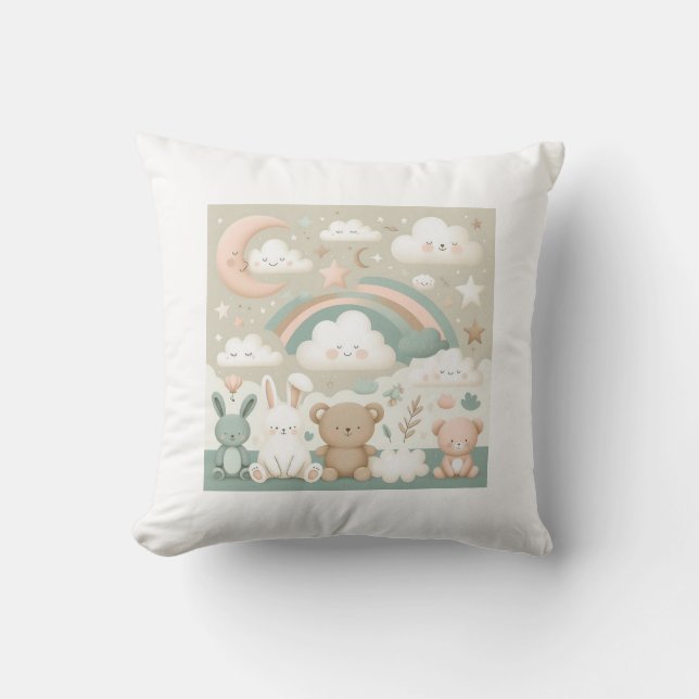 Cojín Celestial Cotton Collection Small Dreams Throw Pillow (Front)