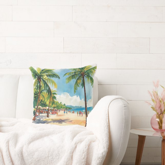 Cojin decoration tropical house throw pillow (Couch)