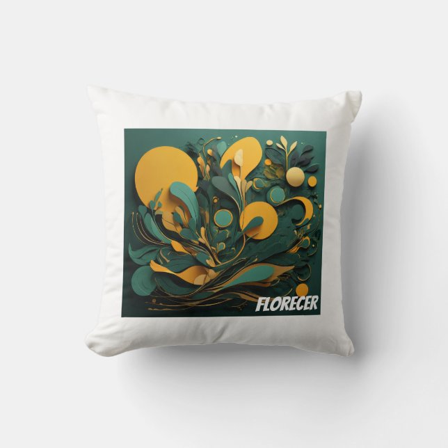 Cojín Decorativo Arte Biodiversidad Viva Throw Pillow (Front)