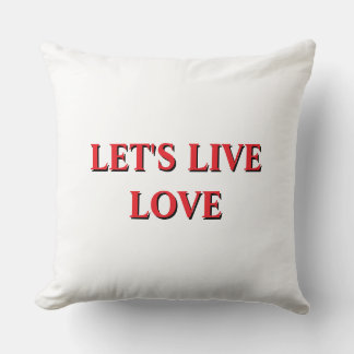 Cojín Estilo Moderno Vivamos El Amor Hogar" Throw Pillow