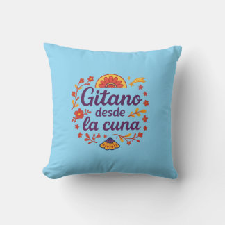 Cojín "Gypsy from cradle" Blue Gypsy Root Throw Pillow