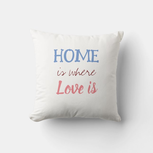 Cojín Home Throw Pillow (Front)