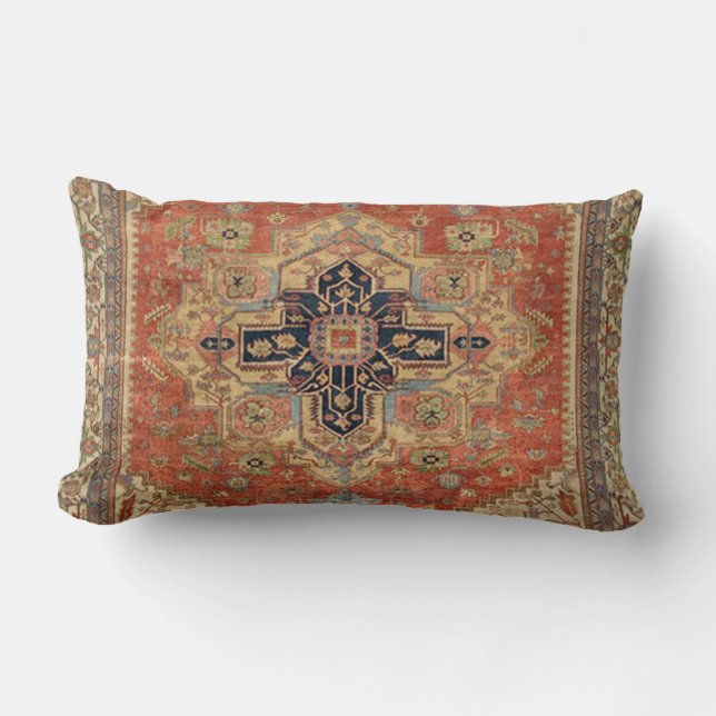 COJÍN LUMBAR SYMMETRIC PERSIAN VINTAGE PATTERN PILLOW (Front)