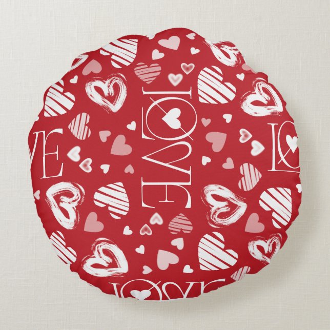 Cojín RED LOVE Round Pillow (Back)