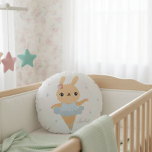 Cojín Redondo Bunny ballerina pillow, bunny baller Round Pillow