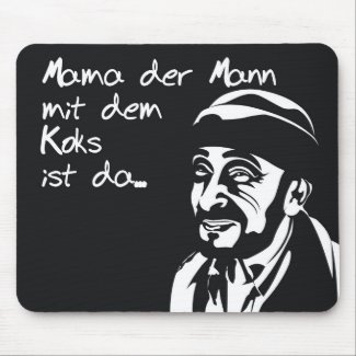 Coke man mouse pad