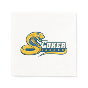 Coker University Cobras Logo Napkins
