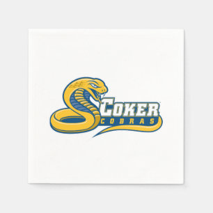 Coker University Cobras Logo Napkins