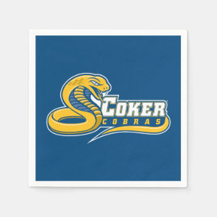 Coker University Cobras Logo Napkins