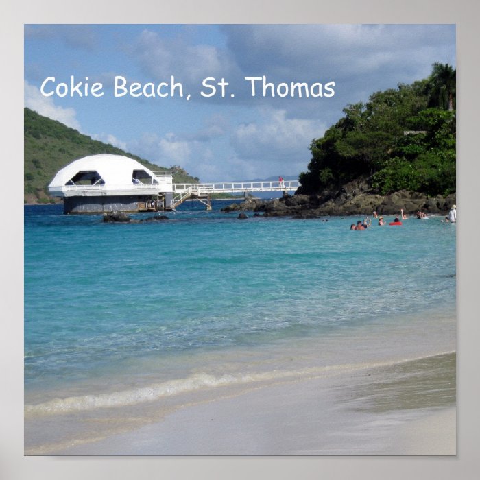 Cokie Beach, St. Thomas #1 Posters