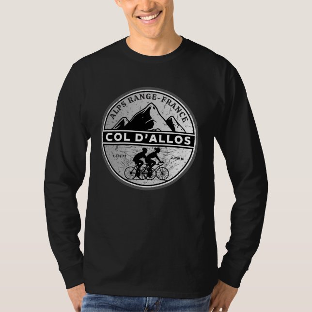 Col d'Allos, french Alpes motobike tour T-Shirt (Front)