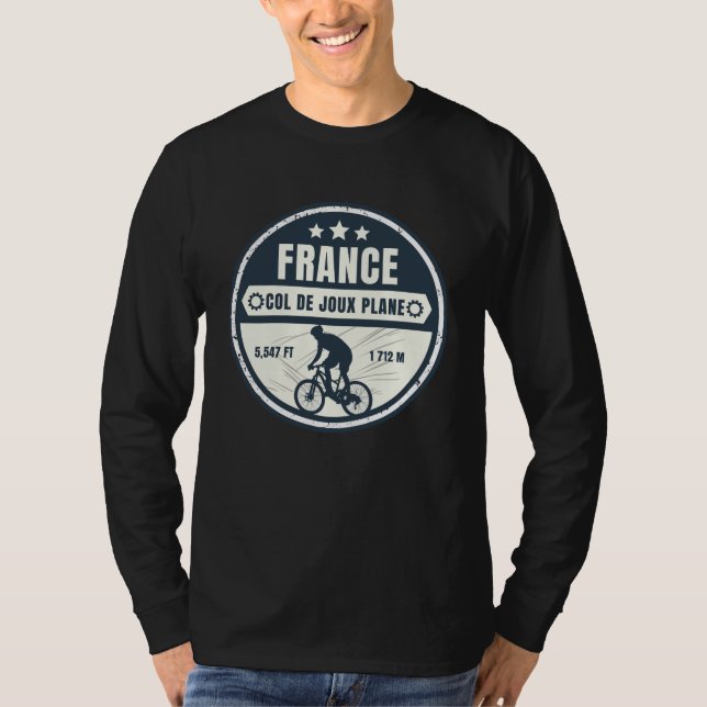 Col de Joux Plane french Alpes bicycle tour T-Shirt (Front)