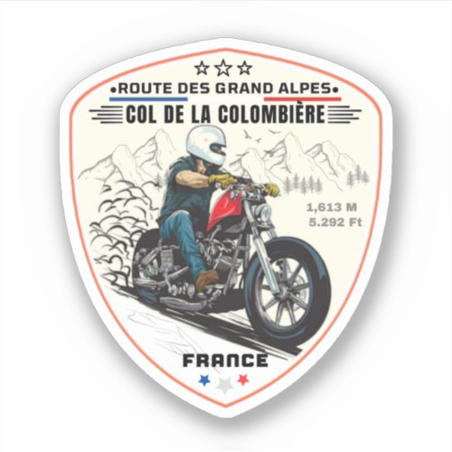 col de la colombierefrench alpes sticker