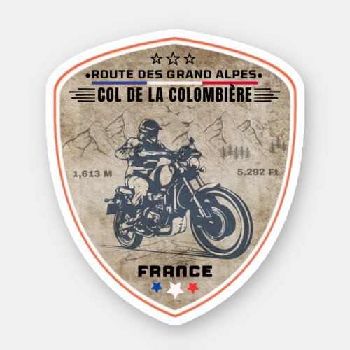 Col de la colombiere french alpes sticker