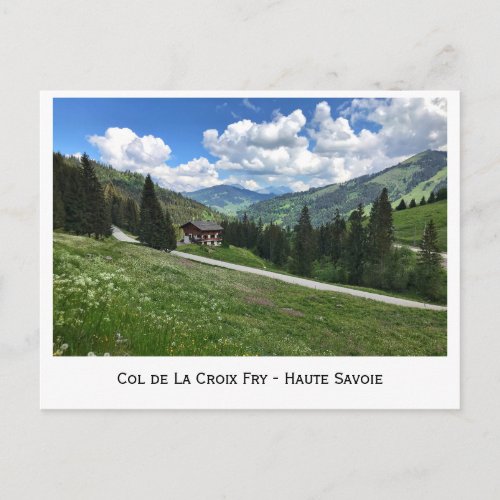 Col de La Croix Fry Haute_Savoie French Alps Postcard