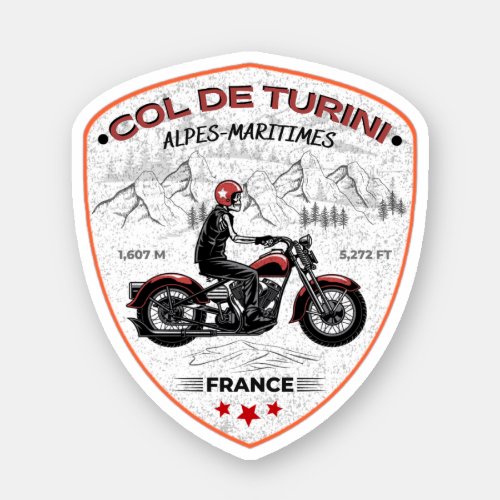  Col de turini Alpes Maritimes  Sticker
