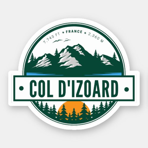  Col dIzoard D 902 Massif du Queyras Sticker