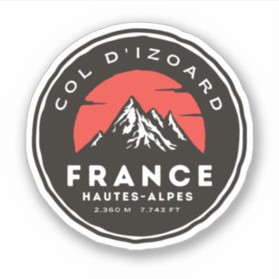 Col d'Izoard D 902 Massif du Queyras Sticker