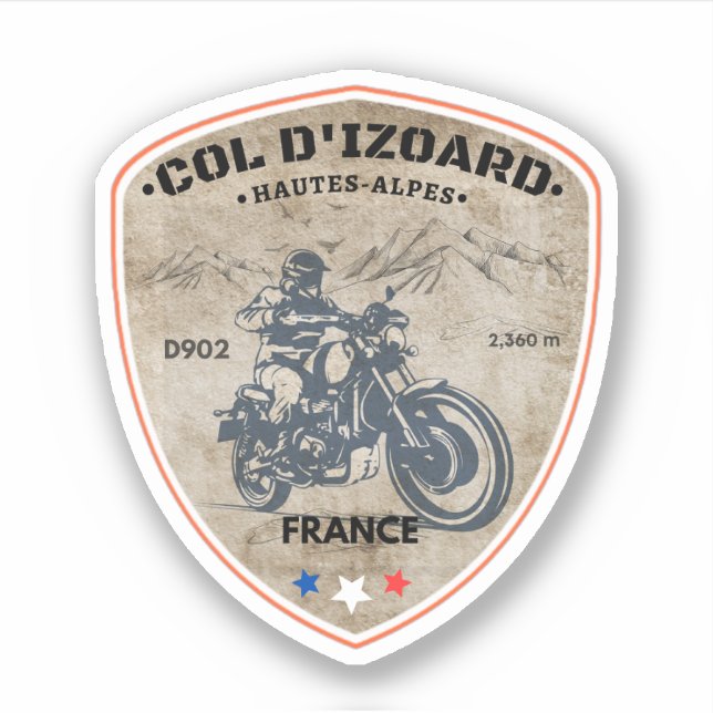  Col d'Izoard D 902 Massif du Queyras Sticker (Front)