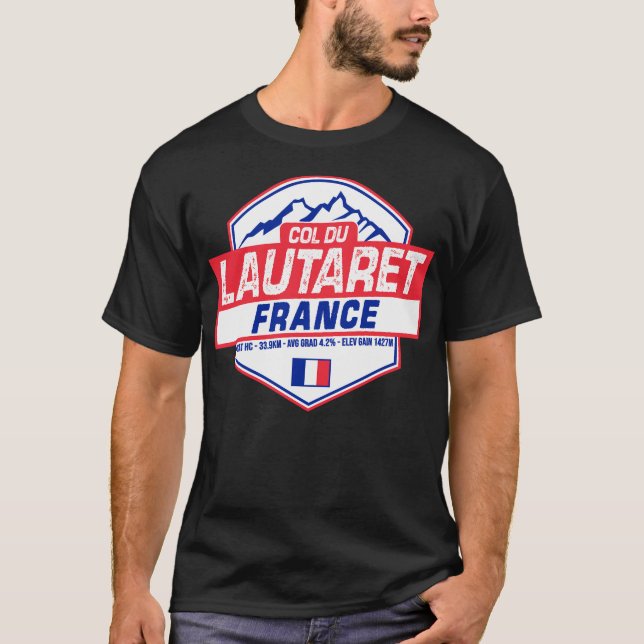 Col Du Lautaret Cycling France T-Shirt (Front)