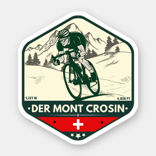 Col du Mont Crosin swissalps motorcycle tour Sticker