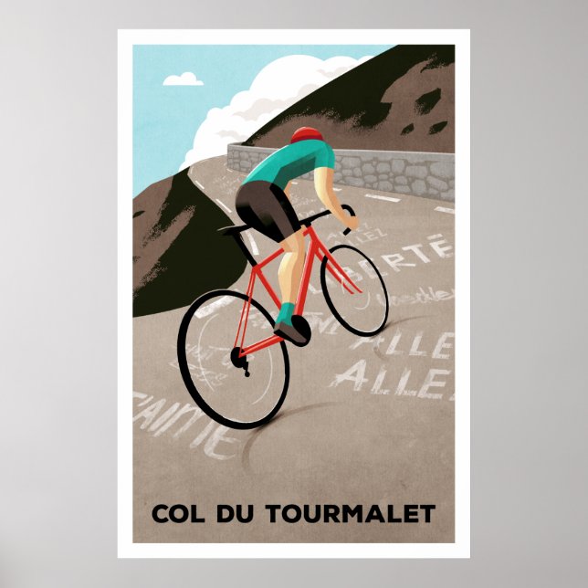 Col Du Tourmalet - Cycling Print (Front)