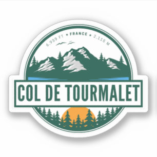 Col du Tourmalet-french mountain pass trip motobi Sticker