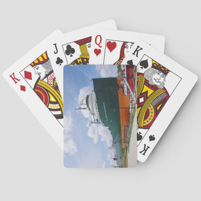 Col. James M Schoonmaker playing cards (Back)