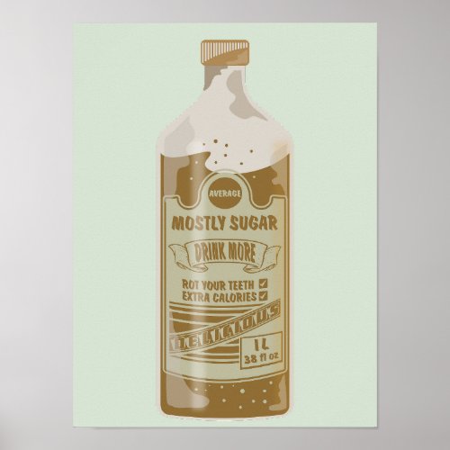 Cola Drink Sugar Poster