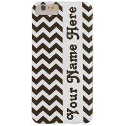 Cola Safari Chevron with customizable name Barely There iPhone 6 Plus Case