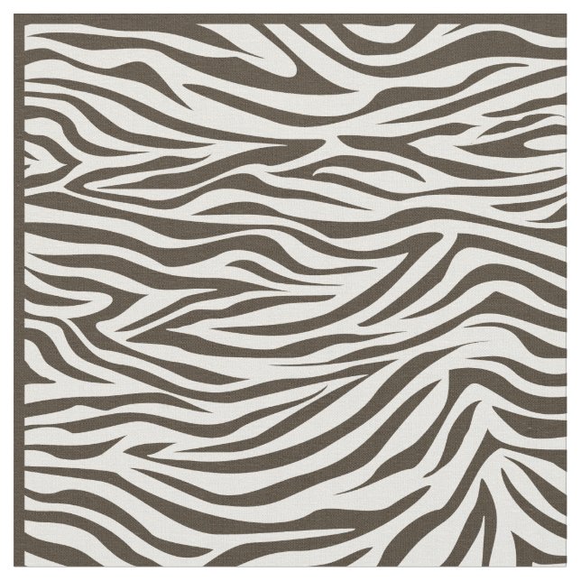 Cola Safari Zebra Fabric (Close Up)