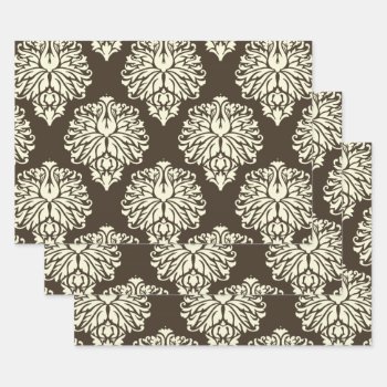 Cola Southern Cottage Damask Wrapping Paper Sheets by SunshineDazzle at Zazzle