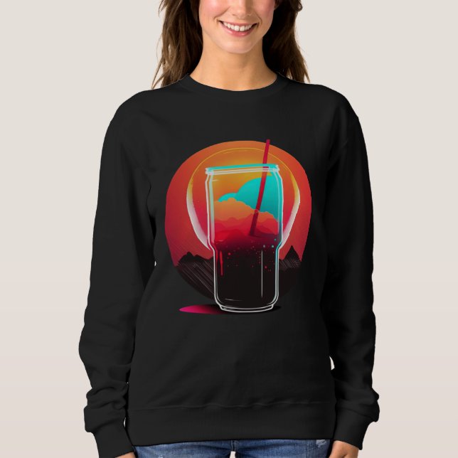 Cola Synthwave 80s Retrowave Aesthetic  1 Sweatshirt (Front)