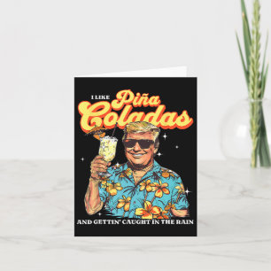Coladas Donald Trump Summer Vacation Hawaii Beach  Card