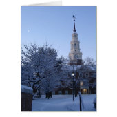 Colby College in snow (Front)