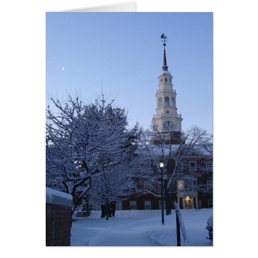 Colby College in snow Cards (Front)