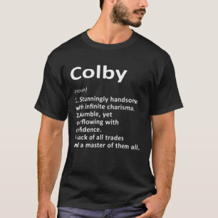 Colby Definition Personalized Name Funny Birthday T-Shirt