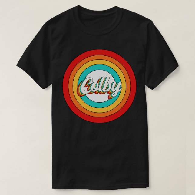 Colby Name Shirt Vintage Colby Circle (Design Front)