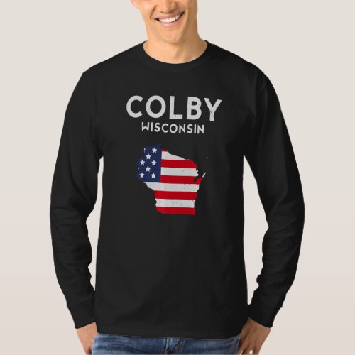 Colby Wisconsin USA State America Travel Wisconsin T_Shirt