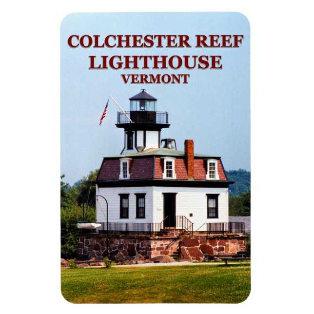 Colchester Reef Lighthouse, Vermont Flexi Magnet (Vertical)