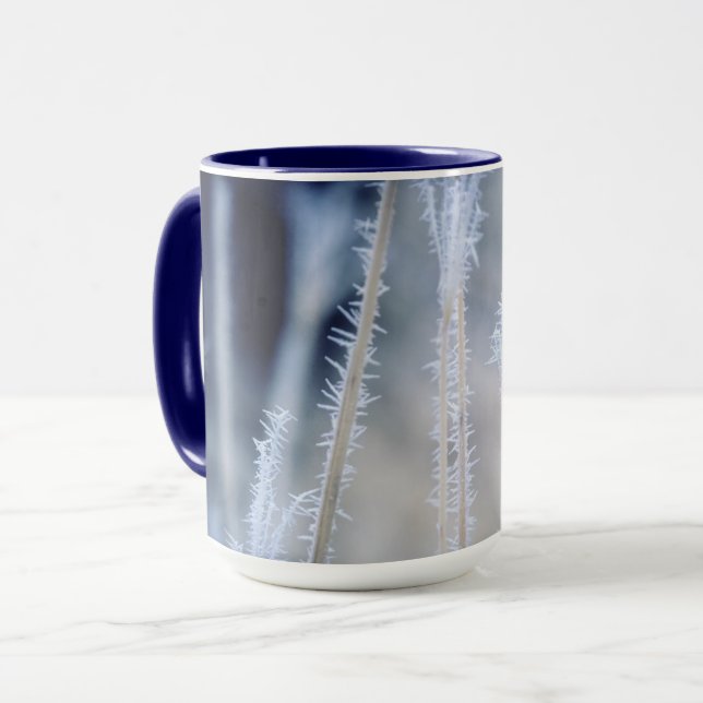 Cold a winter frost on coffee mug (Front Left)
