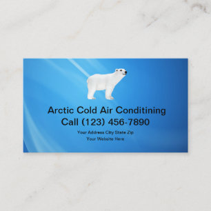 Cold Air Conditioning Service Business Card