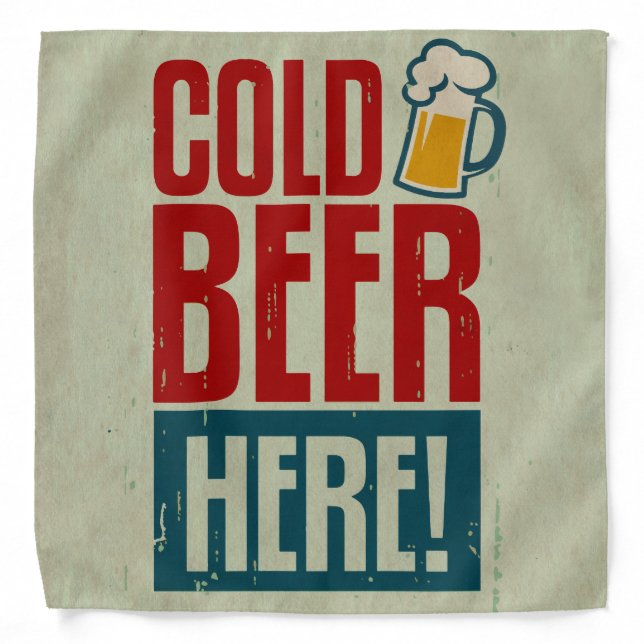 Cold Beer Bandana (Front)