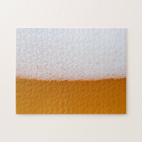 Cold Beer Bubbles and Foam Jigsaw Puzzle