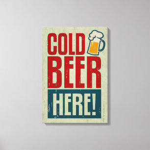 Cold Beer Canvas Print